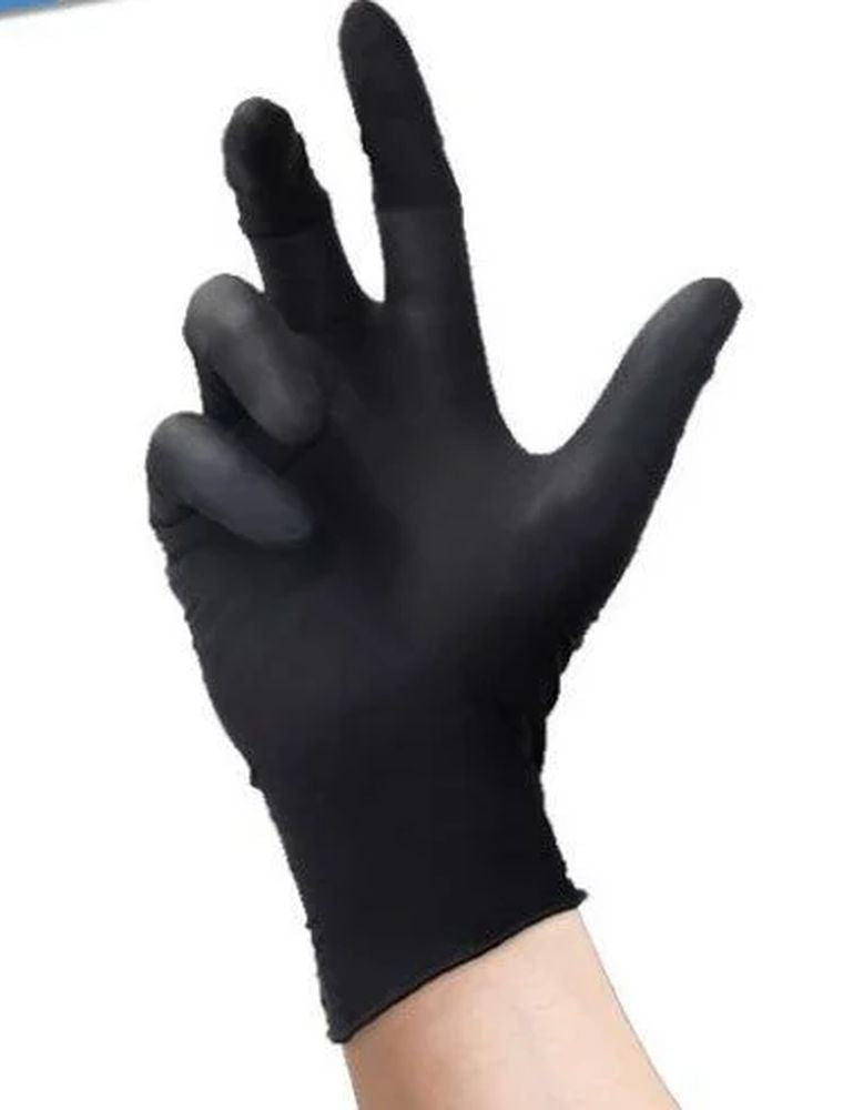 Guanti Nero Nitrile Grande X 100