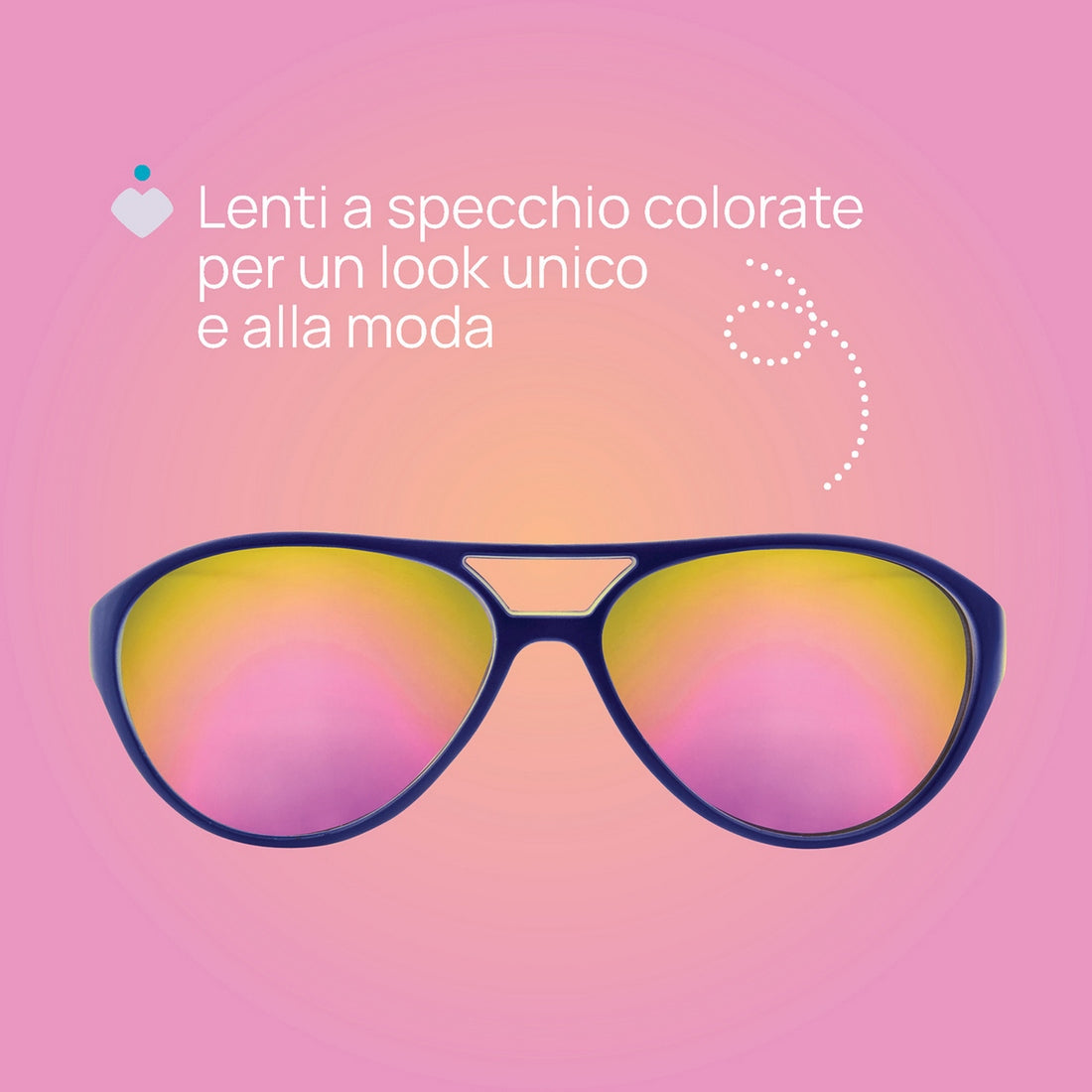 Occhiale 36M+ Blu Lenti a Specchio