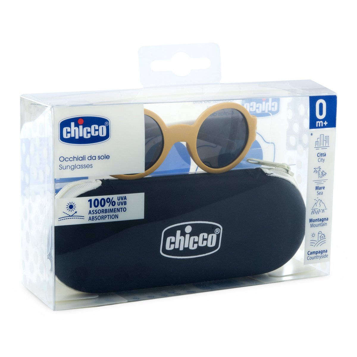 Occhiale 0M+ Beige Lenti Fume'