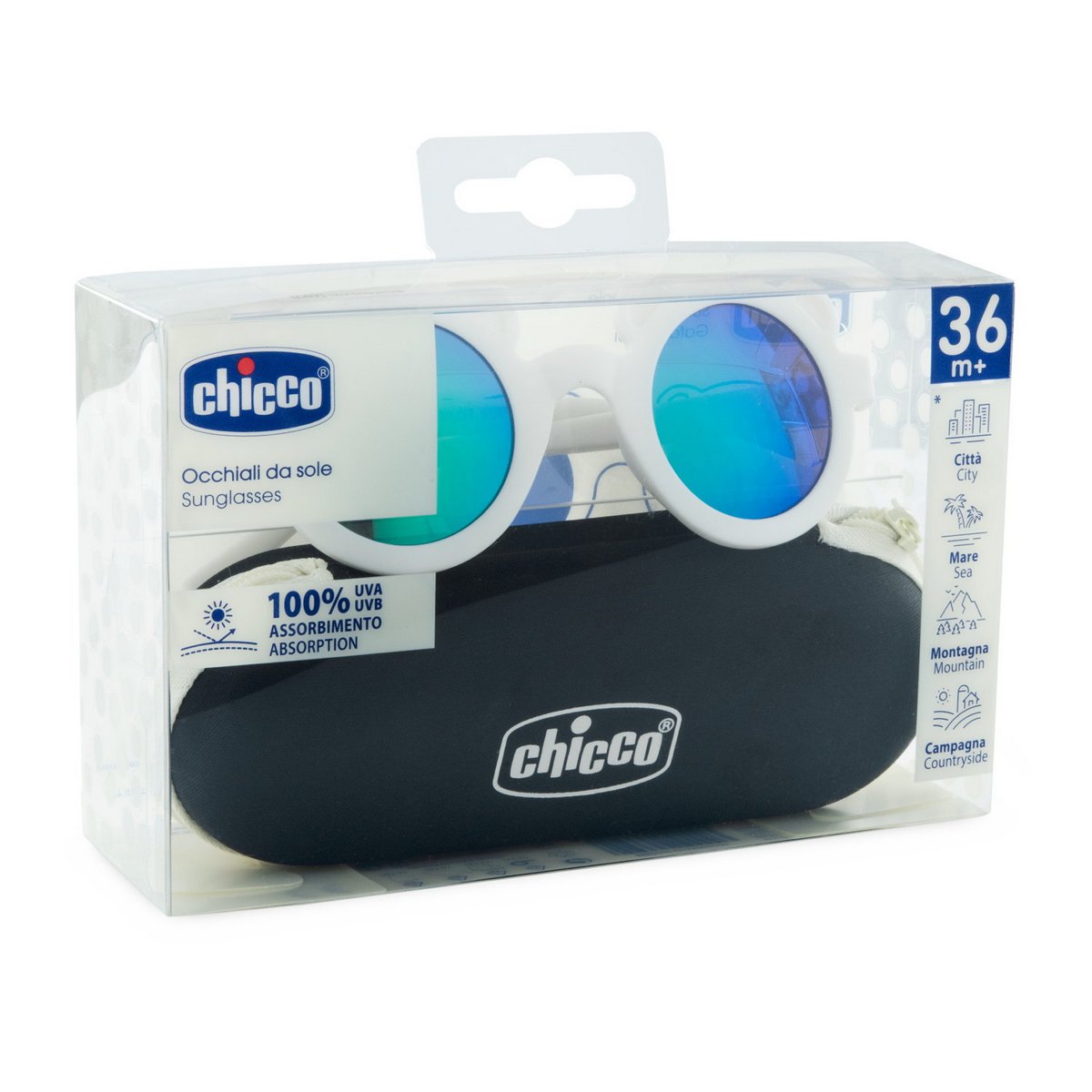 Occhiale 36M+ Crema Lenti a Specchio