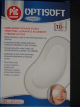 10 Tamponi Oculari con Bordo Adesivo