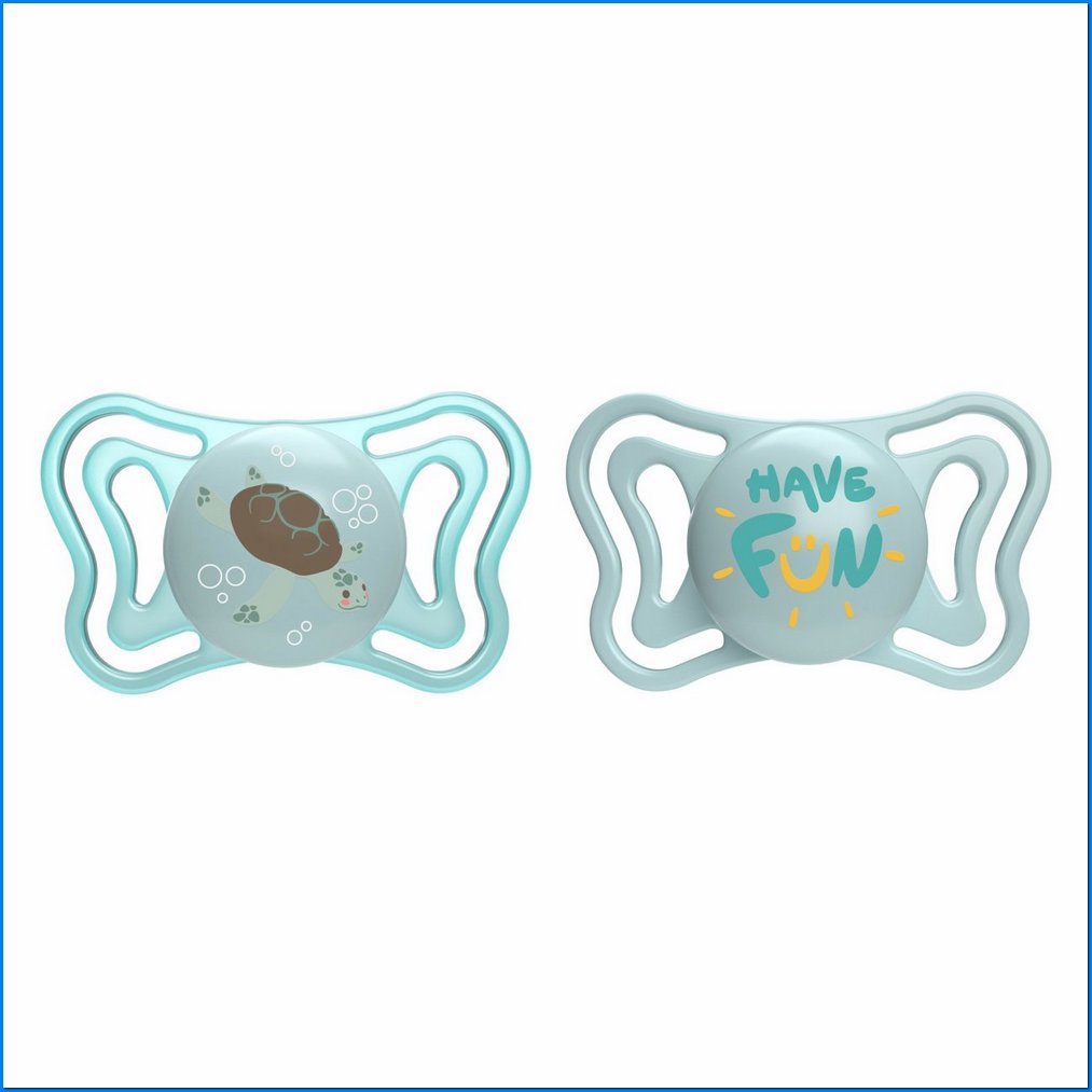 Succhietto Light Azzur Sil 6-16M 2PCS Ac