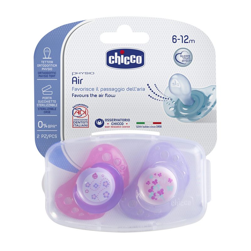 Succhietto Air Rosa Sil 6-16M 2PC C