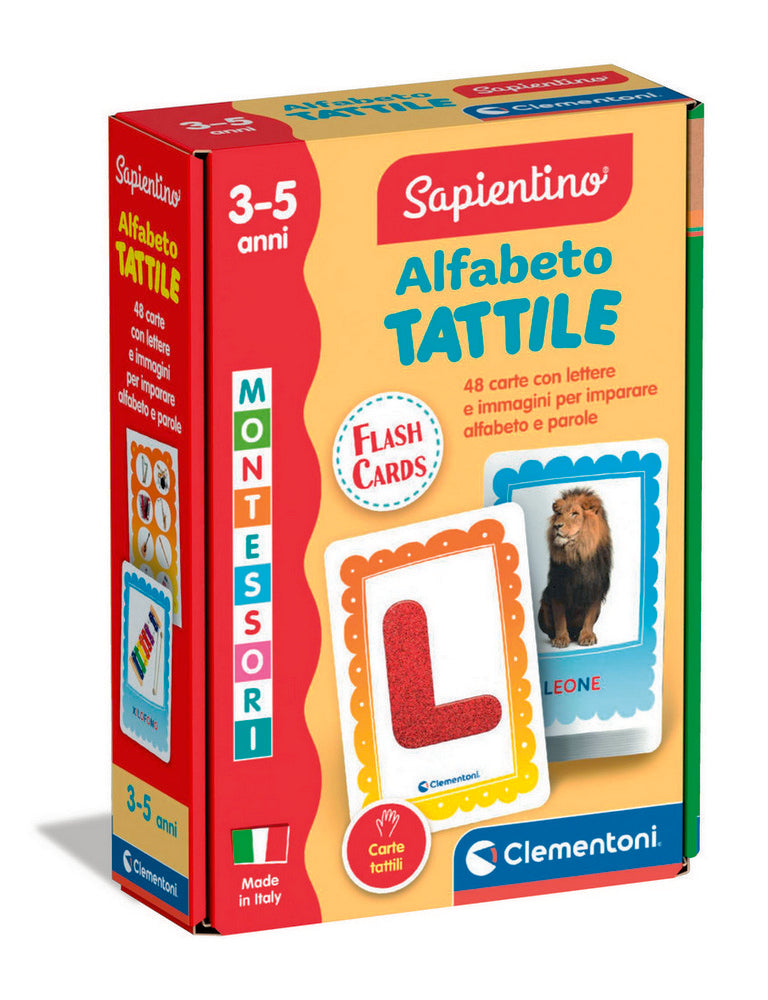 Montessori Flashcards Alfabeto Tattile