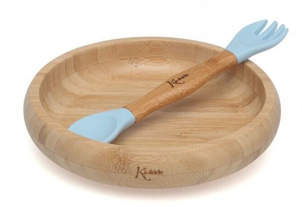 Set Stoviglie 340ML Siliconebambu Blu 2