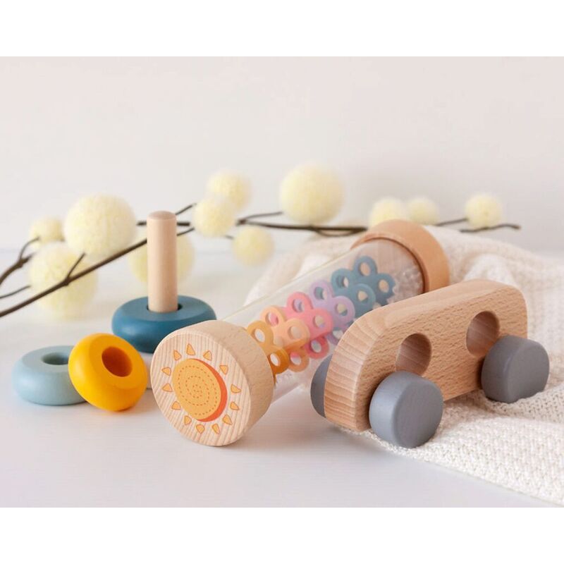 Set Acc. Bebe Legno Blu 3UDS