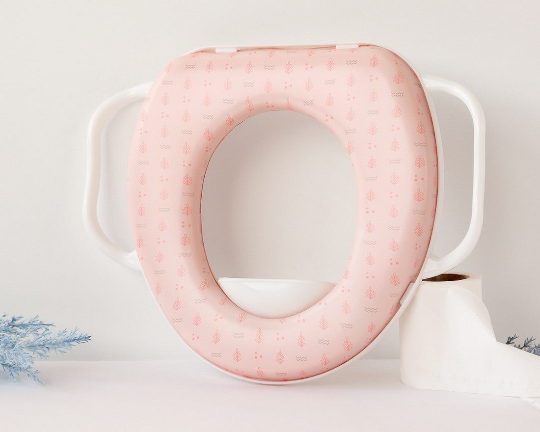 Tapp. Riduttore Wc Rosa con Maniglie