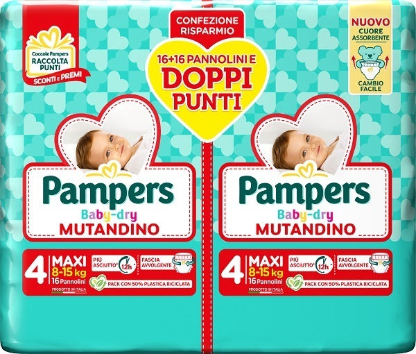 Mutandino Baby Dry Duo Maxi X32 - Pz. 2