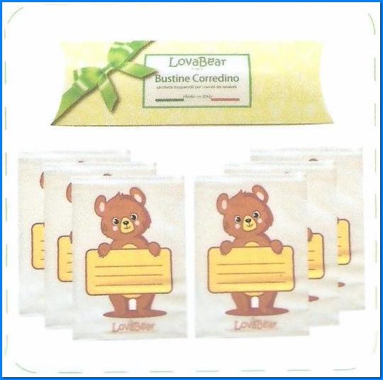 Bustine Corredino Orso Color Pz 6