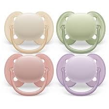 AVENT SUCCHIETTI ULTRA SOFT 2PZ 0-6M CREMA/VERDE/ROSA/LILLA