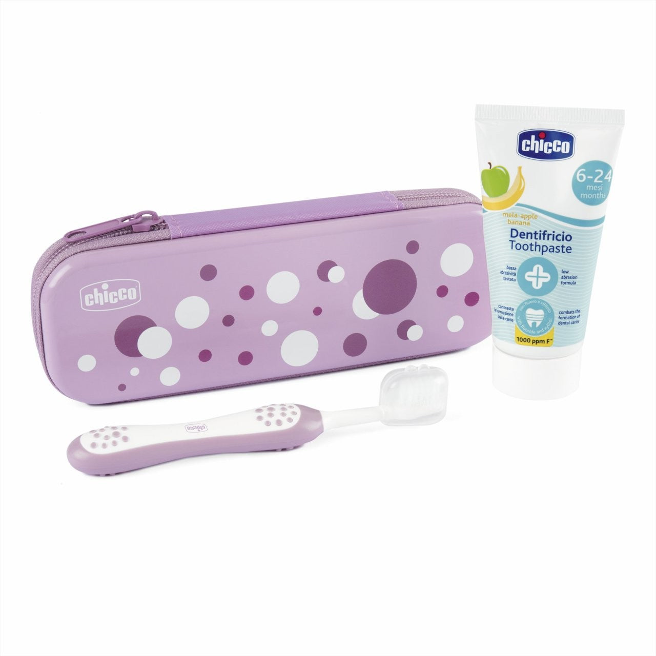 CHICCO ORAL CARE SET LILLA 6M+