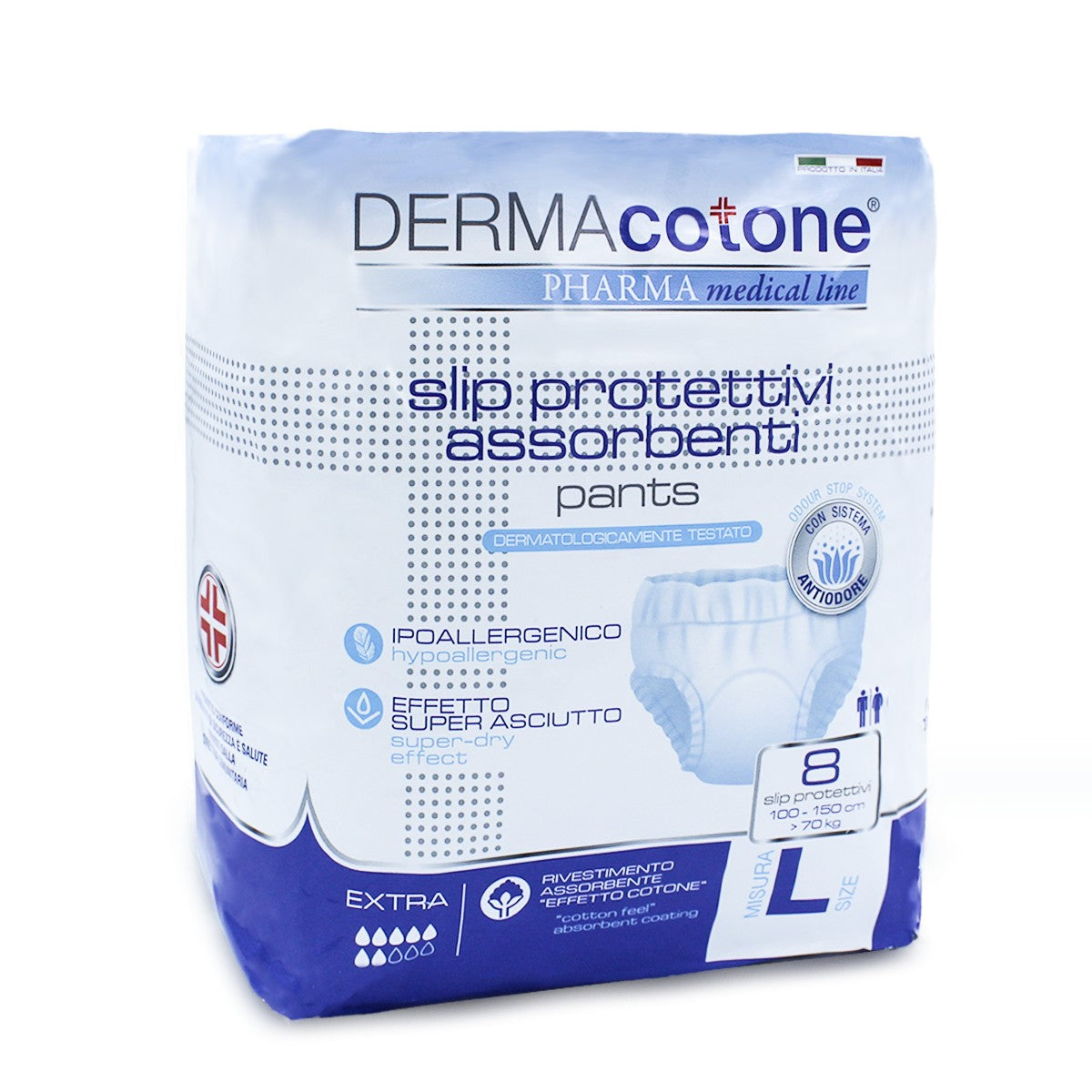 DERMACOTONE PANTS TG.L 8PZ ASSORBENTI