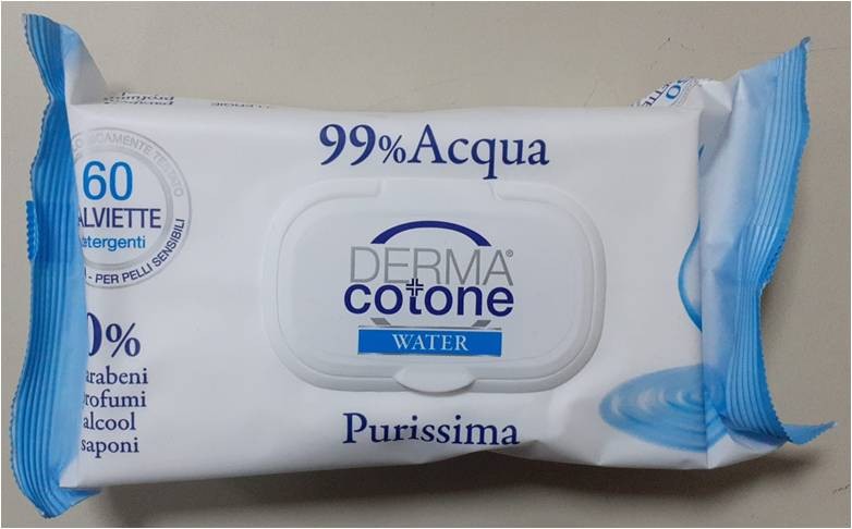 DERMACOTONE SALVIETTINE ALL'ACQUA 60PZ C/PLACCHETTA