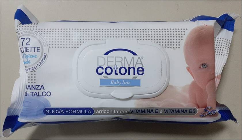 DERMACOTONE SALVIETTINE CREMA DI TALCO 72PZ C/PLACCHETTA