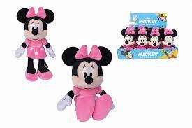 DISNEY MINNIE ABITO FUCSIA PELUCHE 20 CM