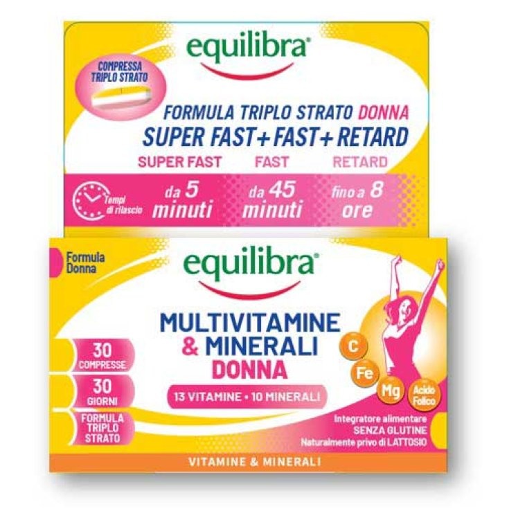 EQUILIBRA INTEGRATORE DONNA MULTIVITAMINE & MINERALI 30 COM