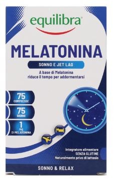 EQUILIBRA INTEGRATORE MELATONINA SONNO E JET LAG 75 CPS