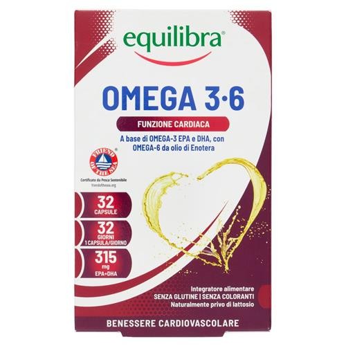 EQUILIBRA OMEGA 3.6 32 CAPSULE INTEGRATORE ALIMENTARE