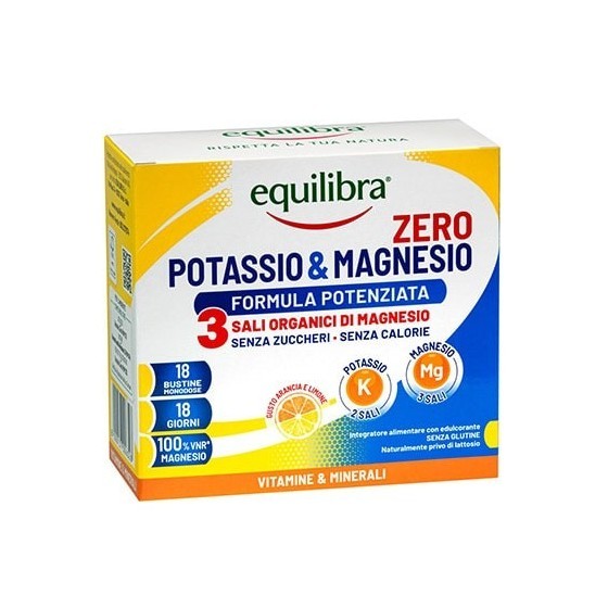 EQUILIBRA ZERO INTEGRATORE POTASSIO & MAGNESIO 18 BUSTINE