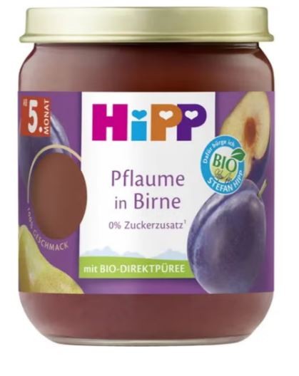 HIPP TESORI DI FRUTTA PERA PRUGNA 160GR MERENDA