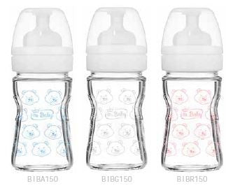 I AM BABY BIBERON VETRO LUXURY 150ML 0M+ ANTICOLICA SLOW AS