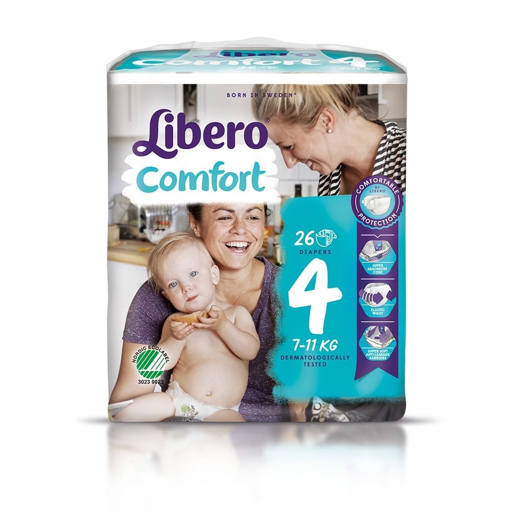 LIBERO 4 COMFORT 7-11KG 26PZ PANNOLINI