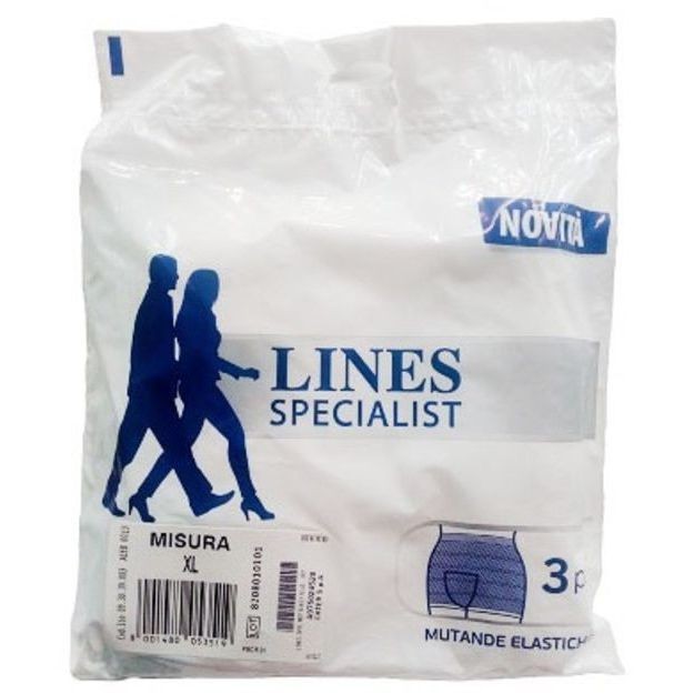 LINES SPECIALIST MUTANDE ELASTICHE MIS.XL 3PZ