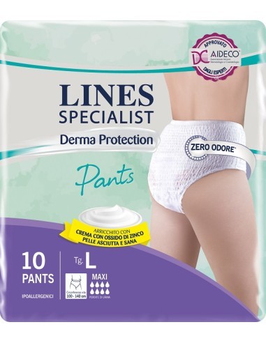 LINES SPECIALIST PANTS MAXI TG.L PZ.10 DERMA PROTECTION