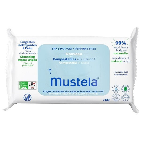 MUSTELA SALVIETTE ALL'ACQUA 60PZ S/PROFUMO