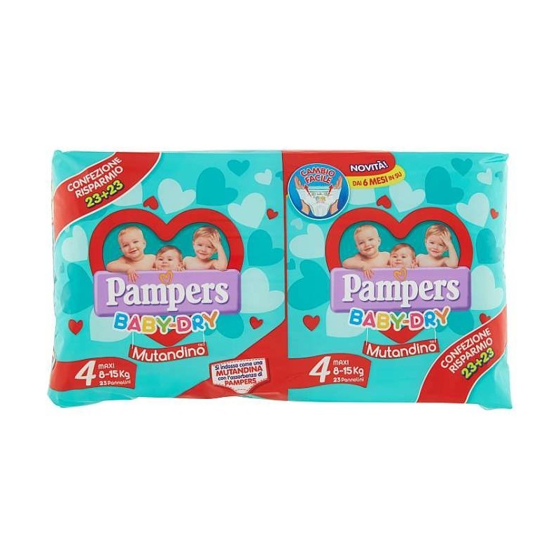 BABYDRY MUTANDINO DOP.MAXI PZ.46 PAMPERS