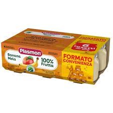 PLASMON BANANA MELA 6PZ 80GR