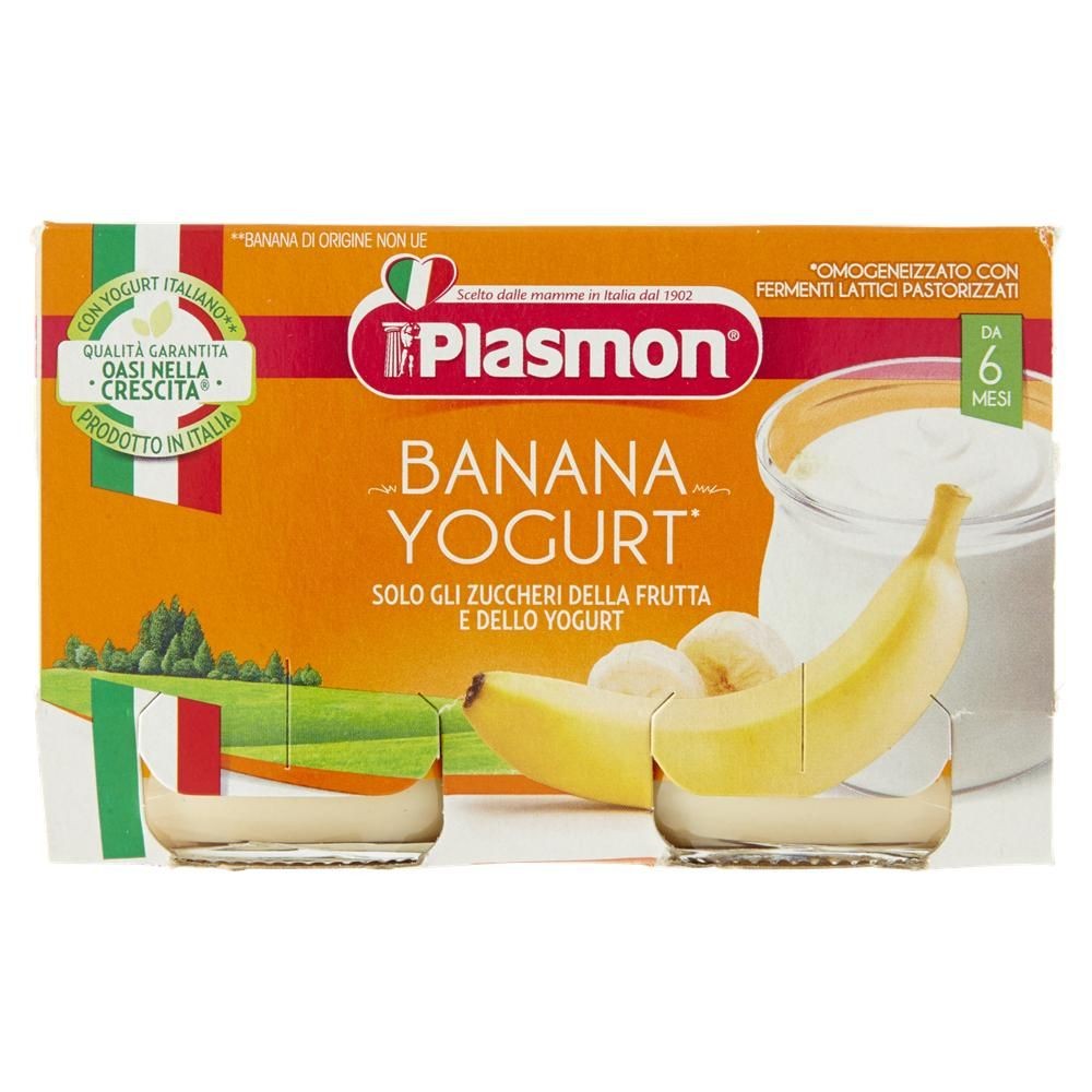 PLASMON MERENDA YOGURT BANANA 2PZ 120GR