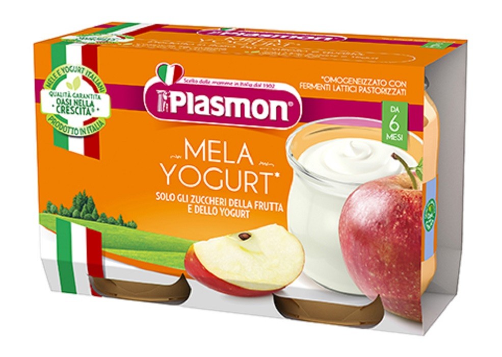PLASMON MERENDA YOGURT MELA 2PZ 120GR