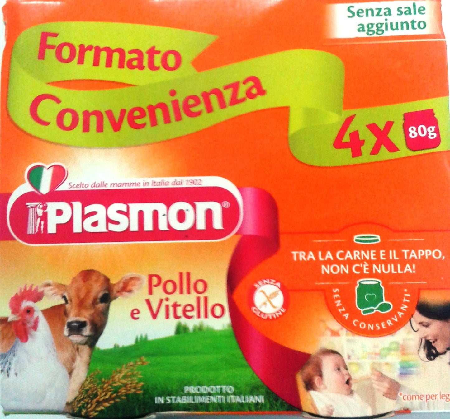 PLASMON POLLO VITELLO 80GR 4PZ