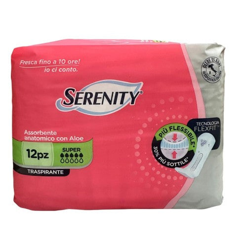 SERENITY ASSORBENTE ANATOMICO SUPER FLEXFIT 12PZ