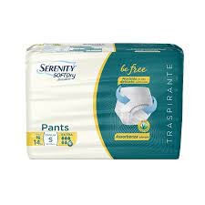 SERENITY PANTS SOFT DRY BE FREE EXTRA TG.S 14PZ