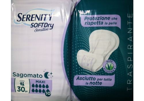 SERENITY SOFTDRY SENSITIVE PANN.SAGOMATO MAXI 30PZ