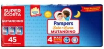 SOLELUNA MUTANDINO TRIO MAXI 8-15KG PZ.45 PAMPERS
