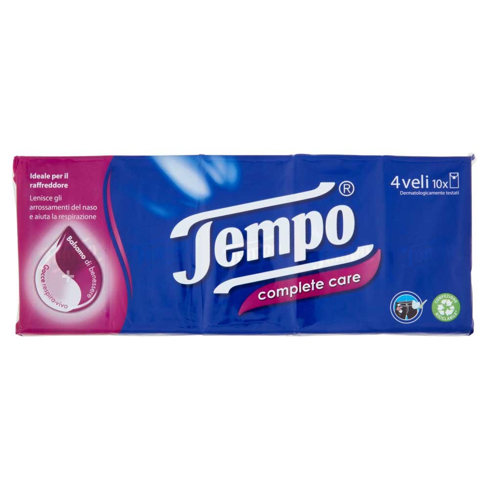 TEMPO FAZZOLETTI COMPLETE CARE 10x9