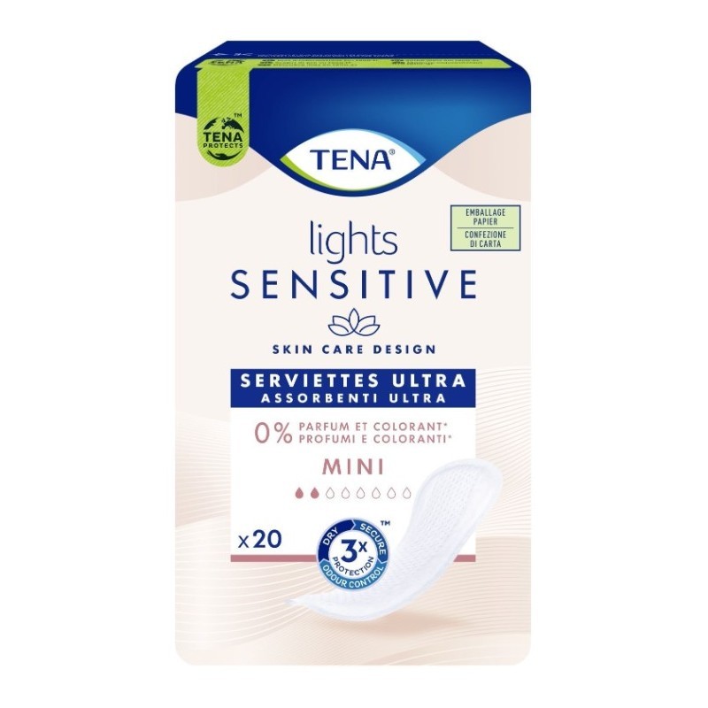 TENA LIGHTS SENSITIVE ASSORBENTI MINI 20PZ