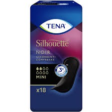 TENA SILHOUETTE ASSORBENTI MINI NOIR 18PZ