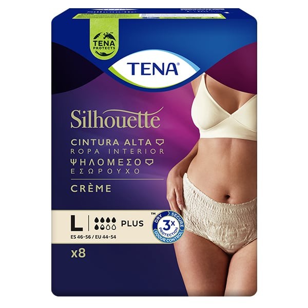 TENA SILHOUETTE CREME VITA ALTA TG.L 8PZ