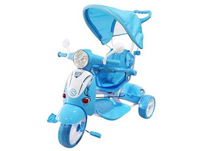 TRICICLO VESPA AZZURRO