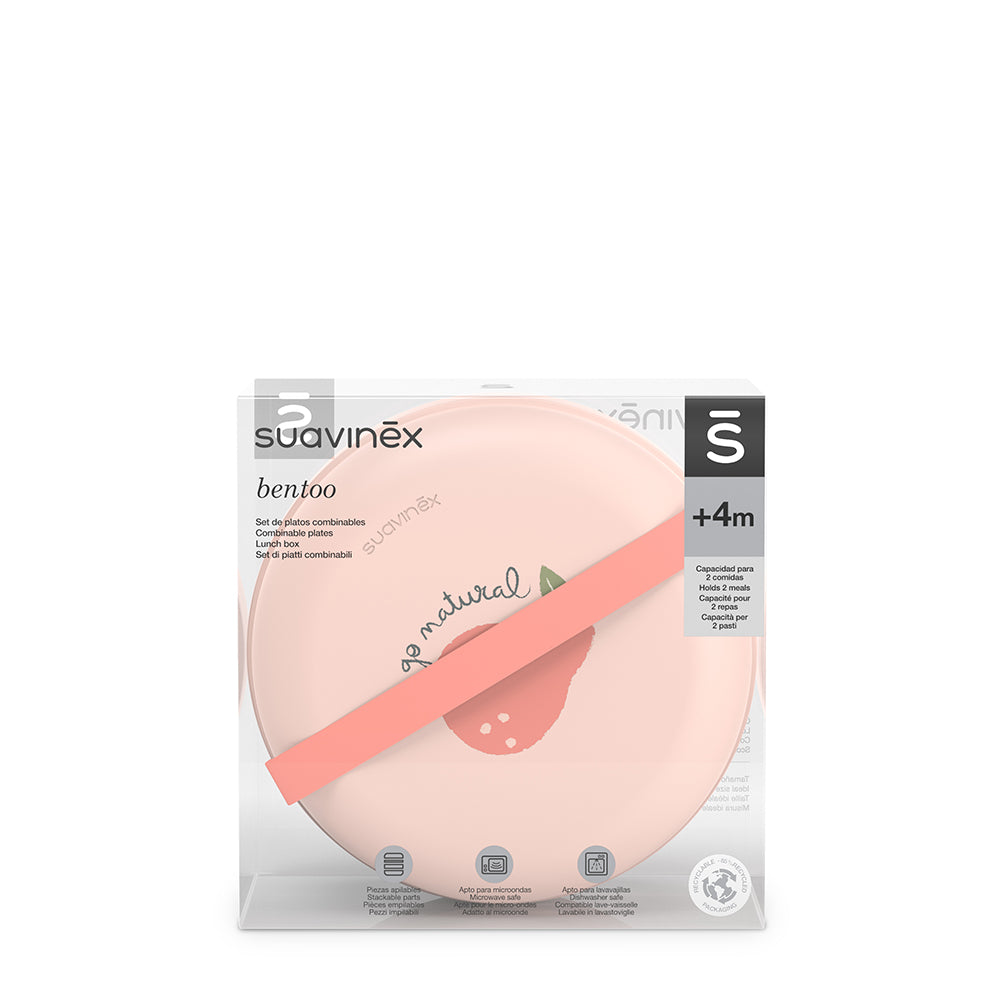 Set Portamerenda Bentoo Go Natural Pera