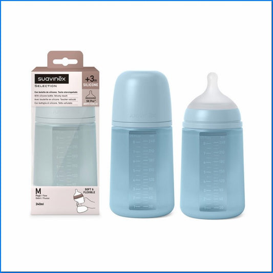 Biberon SIL.240ML Acqua Flusso M