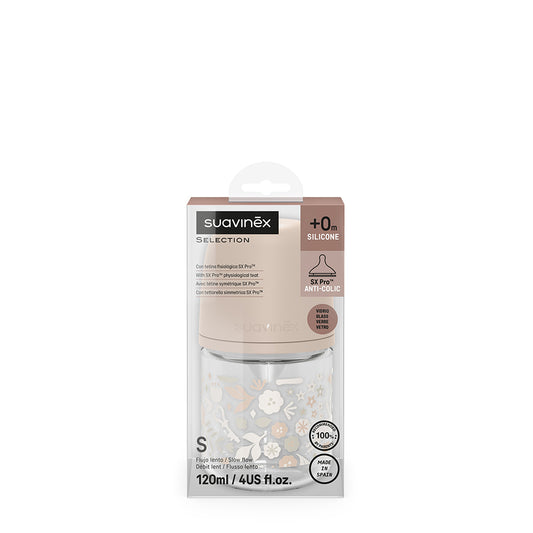 Wland Biberon Vetro Sil 120ML Rosa