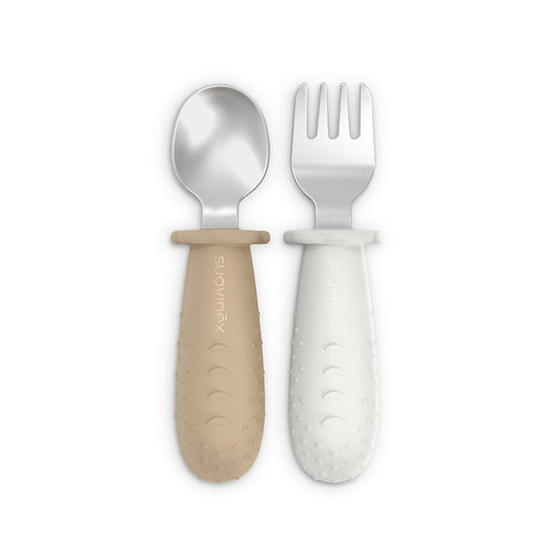 Set 2 Posate Evolutive Inox Beige