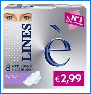 Assorbenti Lines e X 8 Ali