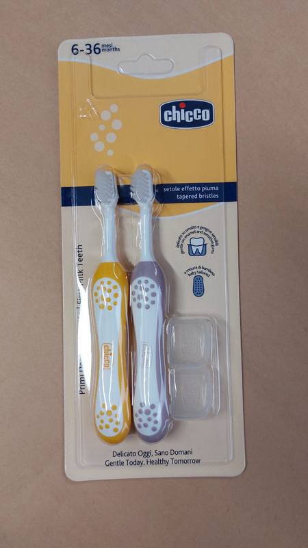 Combo Spazzolini Lilla -senape  6-36M