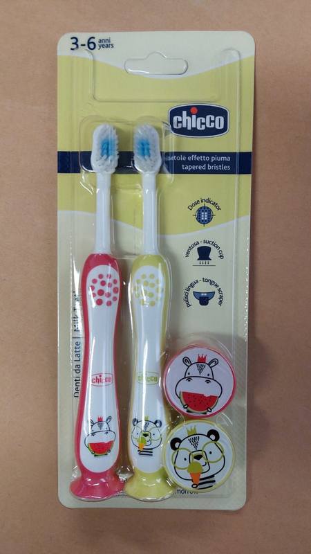 Combo Spazzolini Hippo-panda 3-6Y